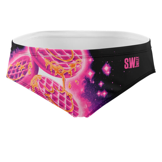 OTSO Herren Badehose Slip - S.W.Smiley Concrete Canvas Toaster – Produktansicht