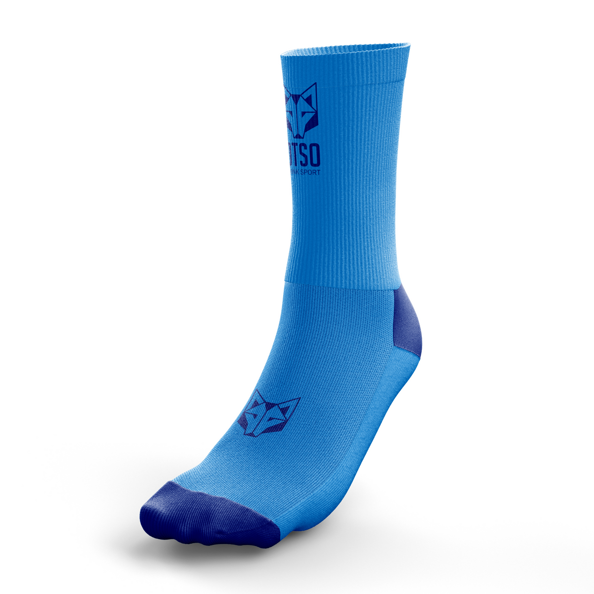 OTSO Multisport-Socken Medium Cut - Flooow light blue & electric blue – Produktansicht