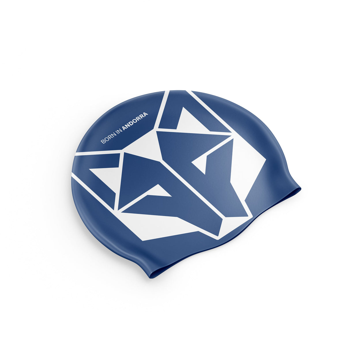 OTSO Badekappe - Electric Blue & White – Produktansicht