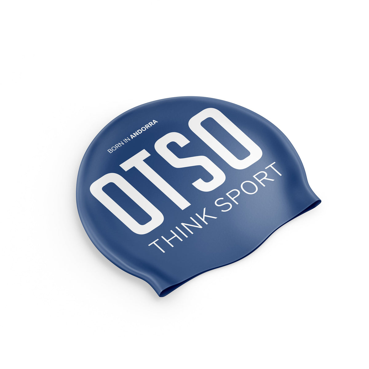 OTSO Badekappe - Electric Blue & White – Produktansicht 2