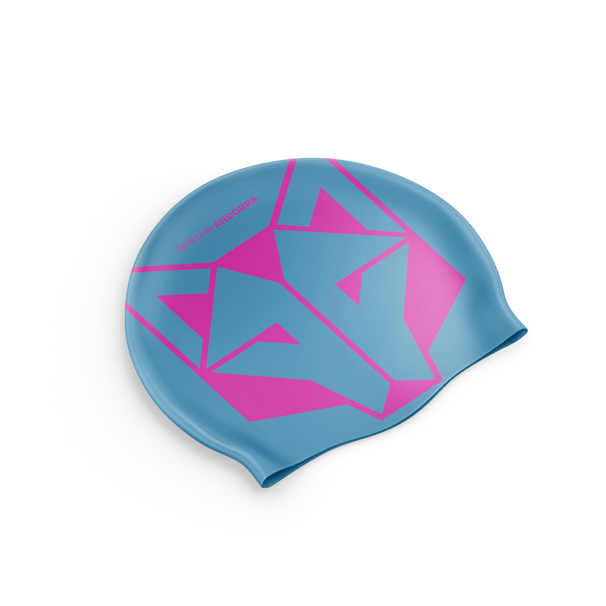 OTSO Badekappe - Light Blue & Fluo Pink – Produktansicht
