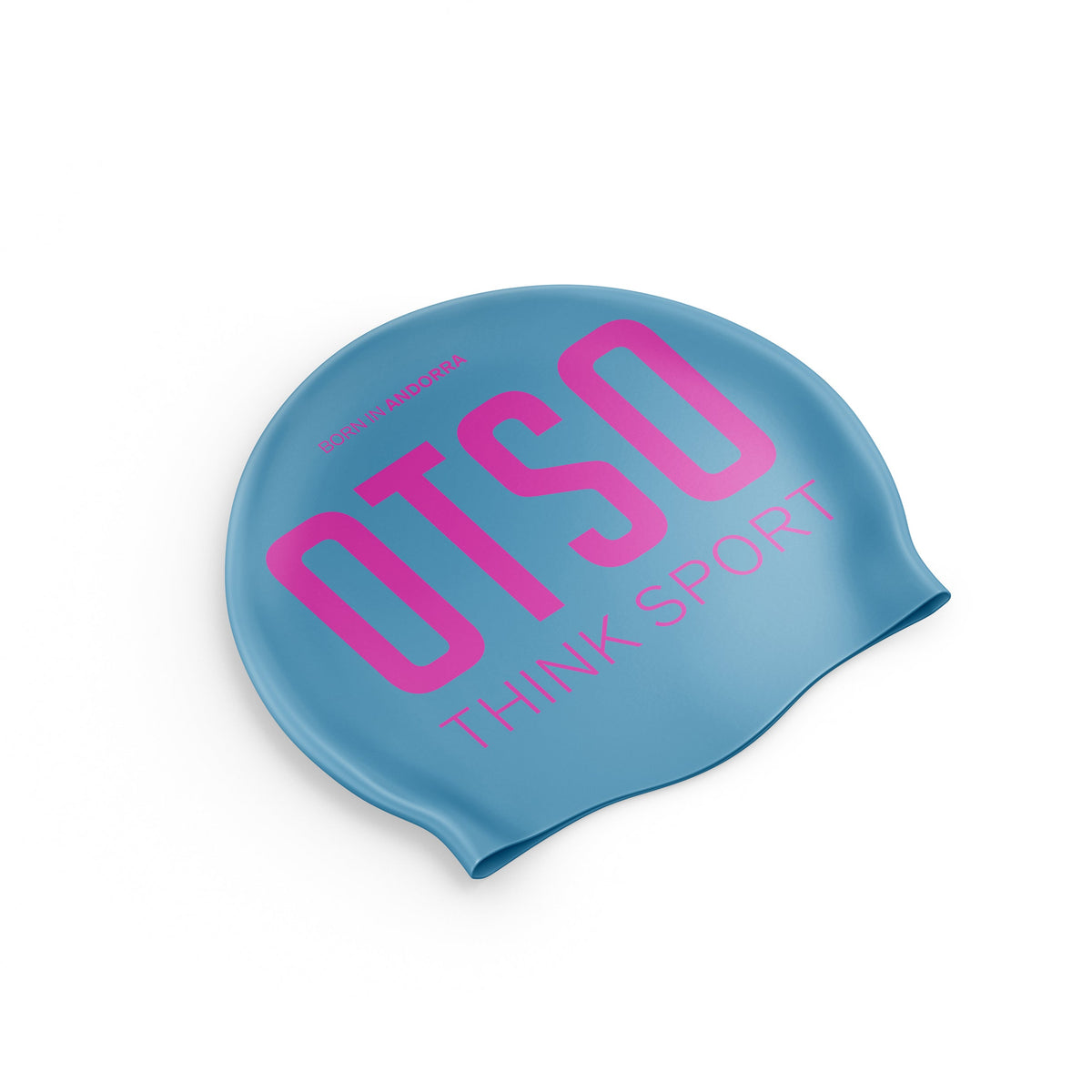 OTSO Badekappe - Light Blue & Fluo Pink – Produktansicht 2