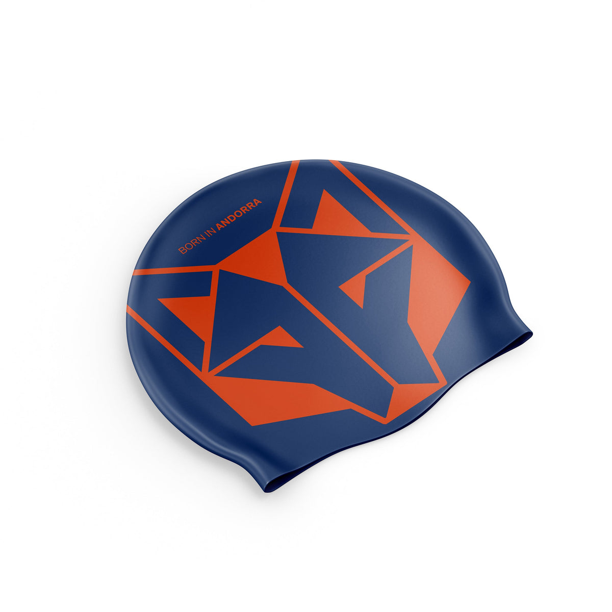 OTSO Badekappe - Navy Blue & Fluo Orange – Produktansicht