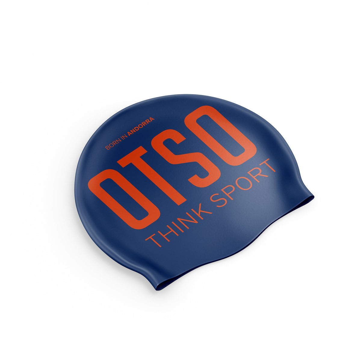 OTSO Badekappe - Navy Blue & Fluo Orange – Produktansicht 2