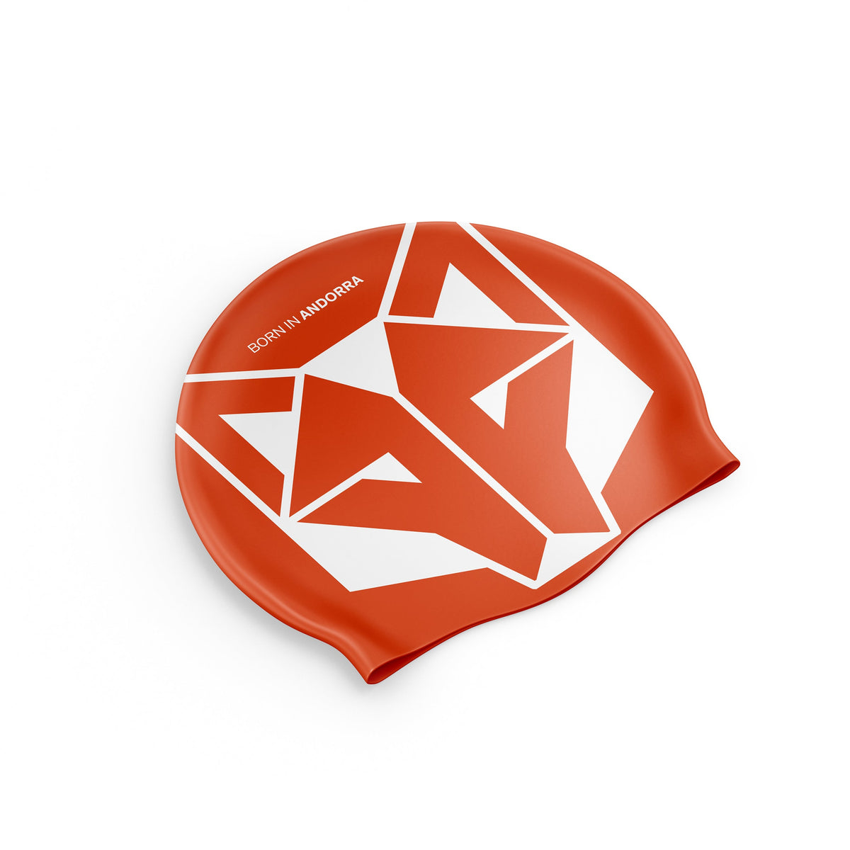 OTSO Badekappe - Fluo Orange & White – Produktansicht