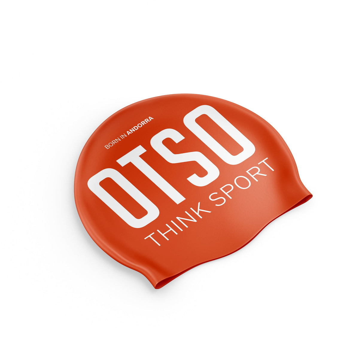 OTSO Badekappe - Fluo Orange & White – Produktansicht 2
