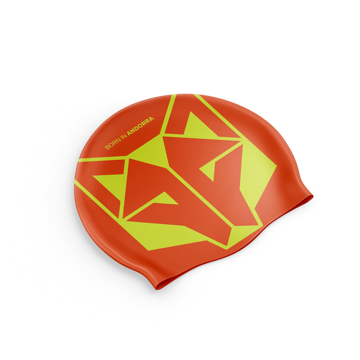 OTSO Badekappe - Fluo Orange & Fluo Yellow – Produktansicht