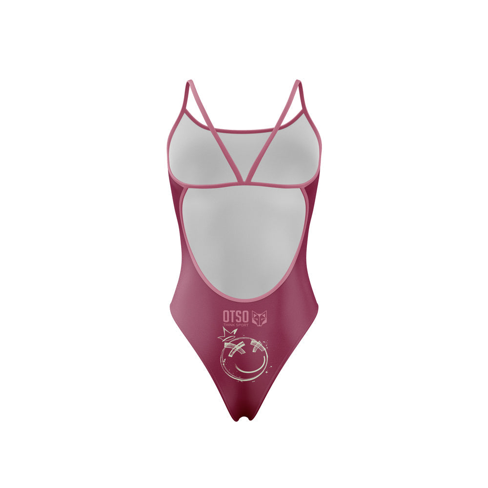 OTSO Damen Badeanzug - Emoji Happiness – Produktansicht 2