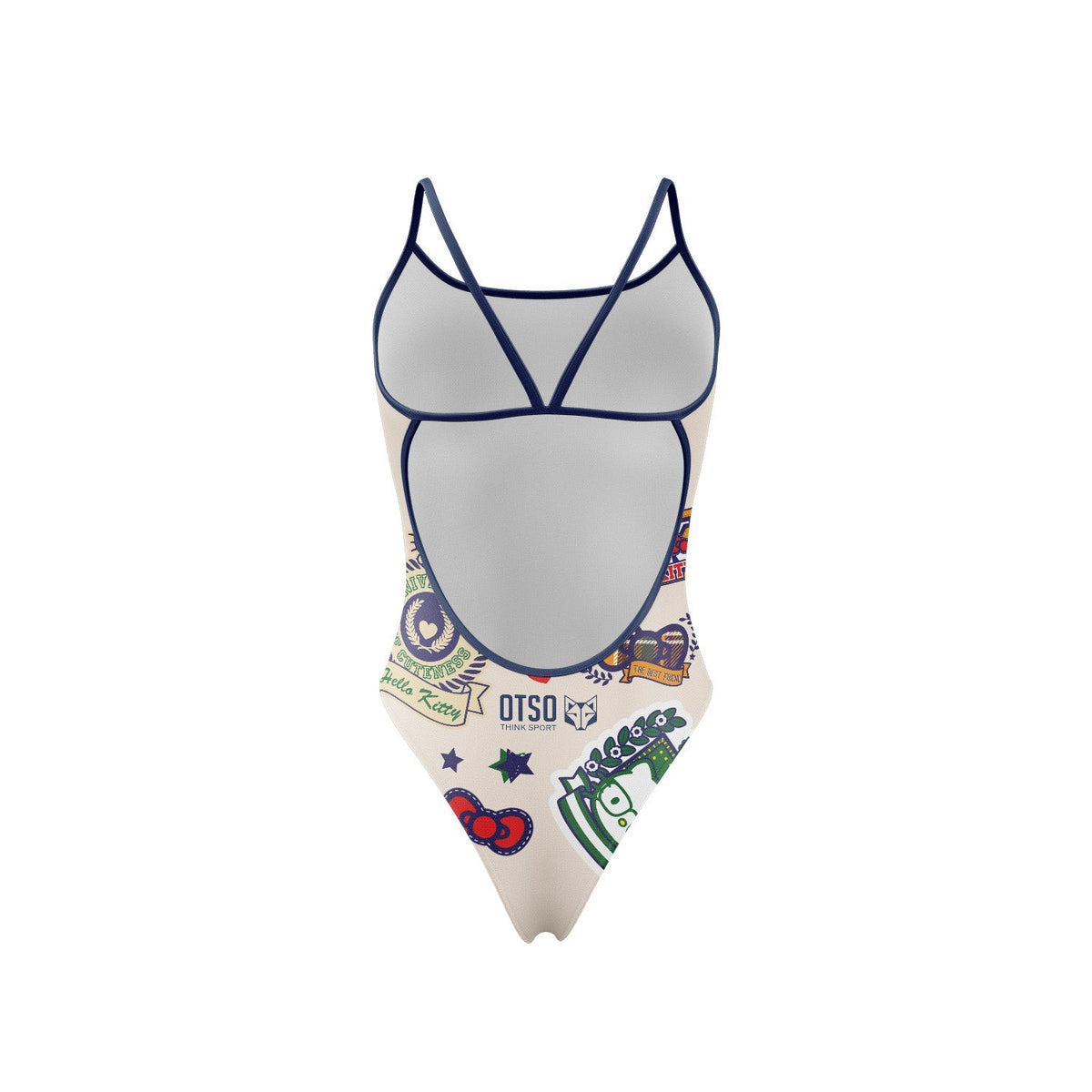 OTSO Damen/Mädchen Badeanzug - Hello Kitty Cheerleading – Produktansicht 2