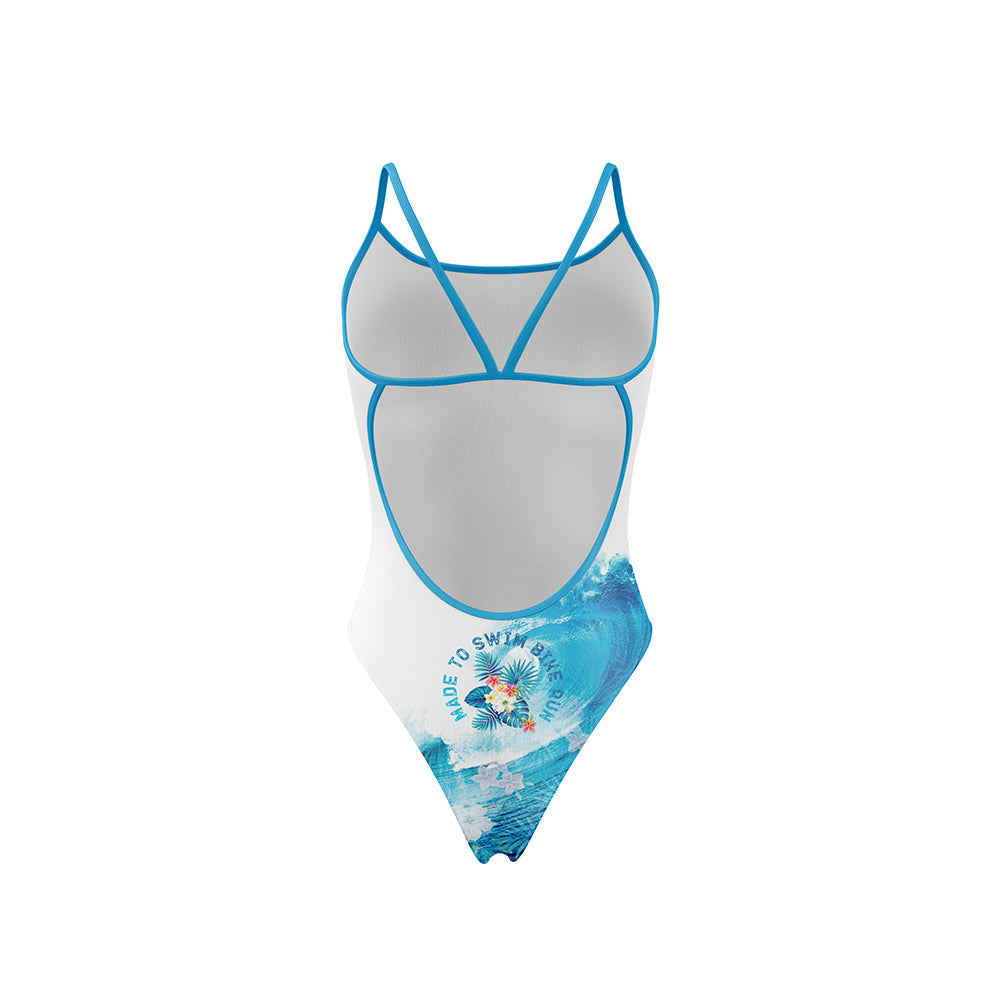 OTSO Damen Badeanzug - Swim Bike Run Wave – Produktansicht 2