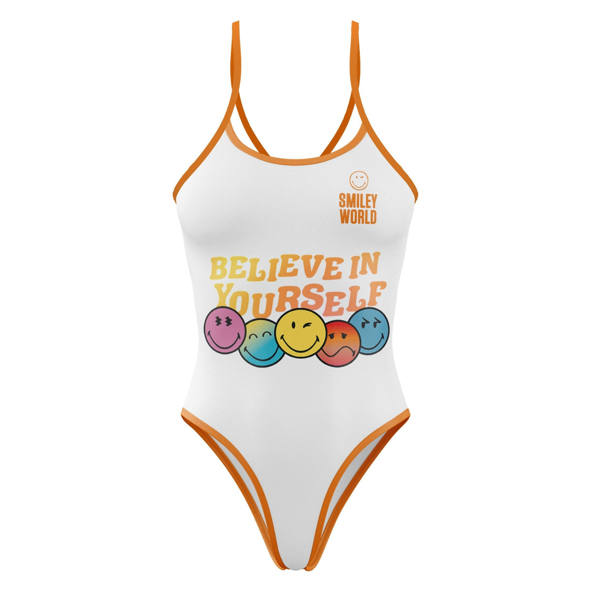 OTSO Damen Badeanzug - S.W.Smiley World Believe – Produktansicht