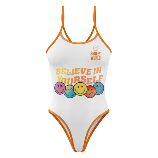 OTSO Damen Badeanzug - S.W.Smiley World Believe – Produktansicht
