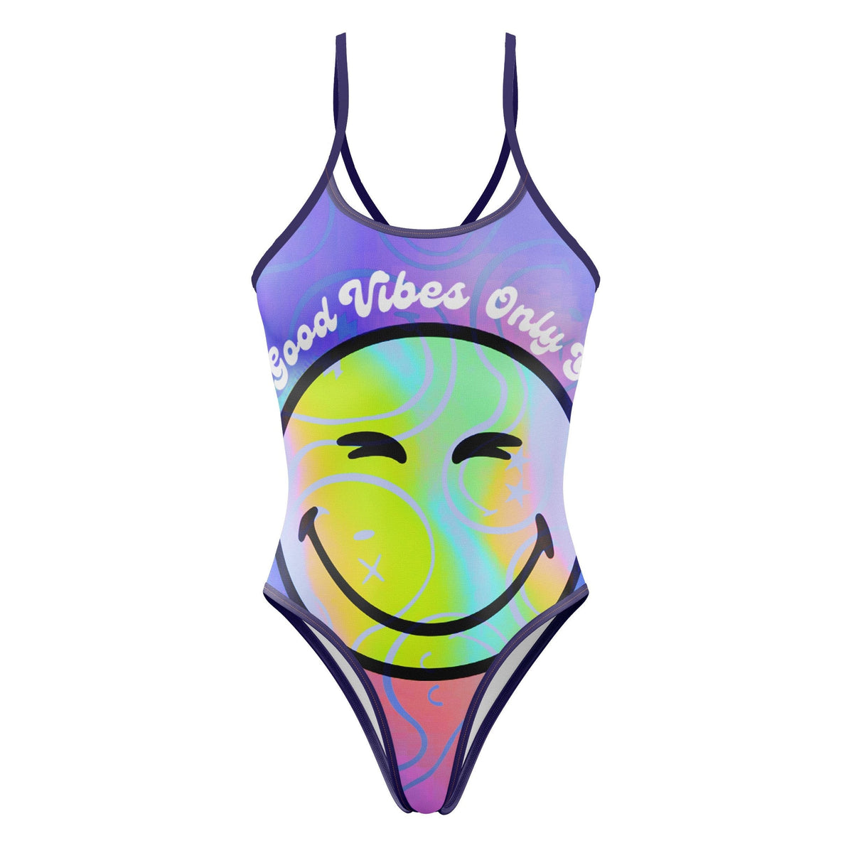 OTSO Damen Badeanzug - S.W.Smiley World Vibes – Produktansicht