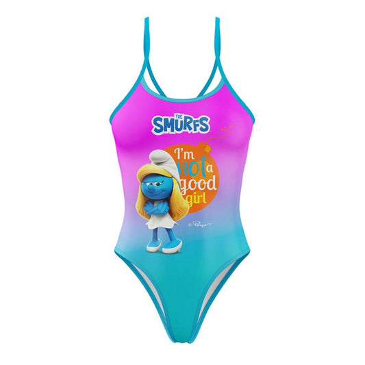 OTSO Damen Badeanzug - Smurfs Have Fun – Produktansicht