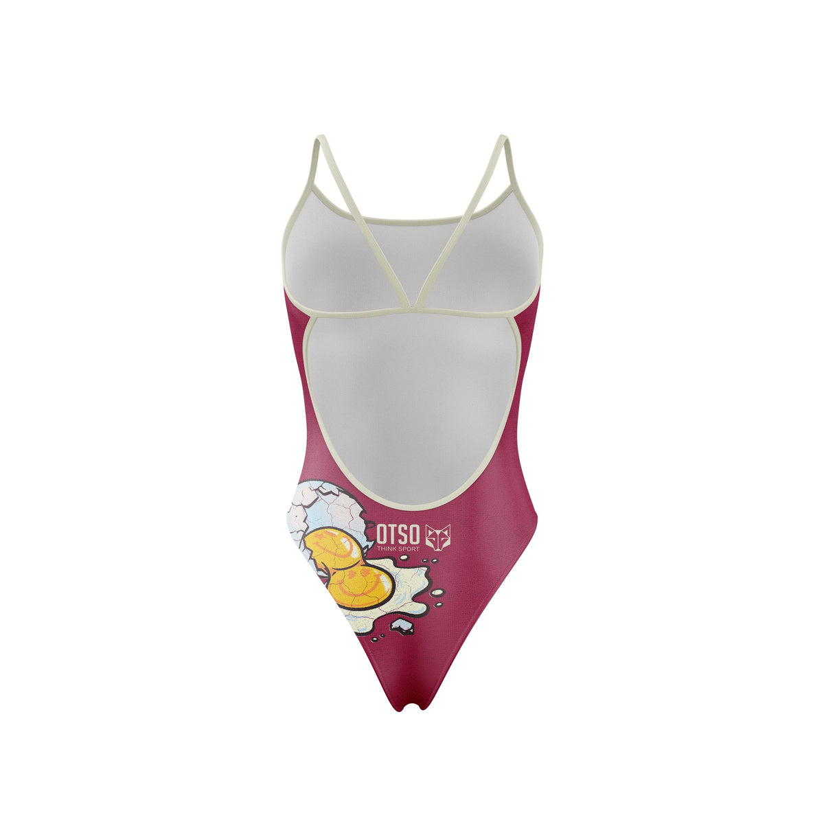 OTSO Damen Badeanzug - S.W.Smiley Concrete Canvas Egg – Produktansicht 2