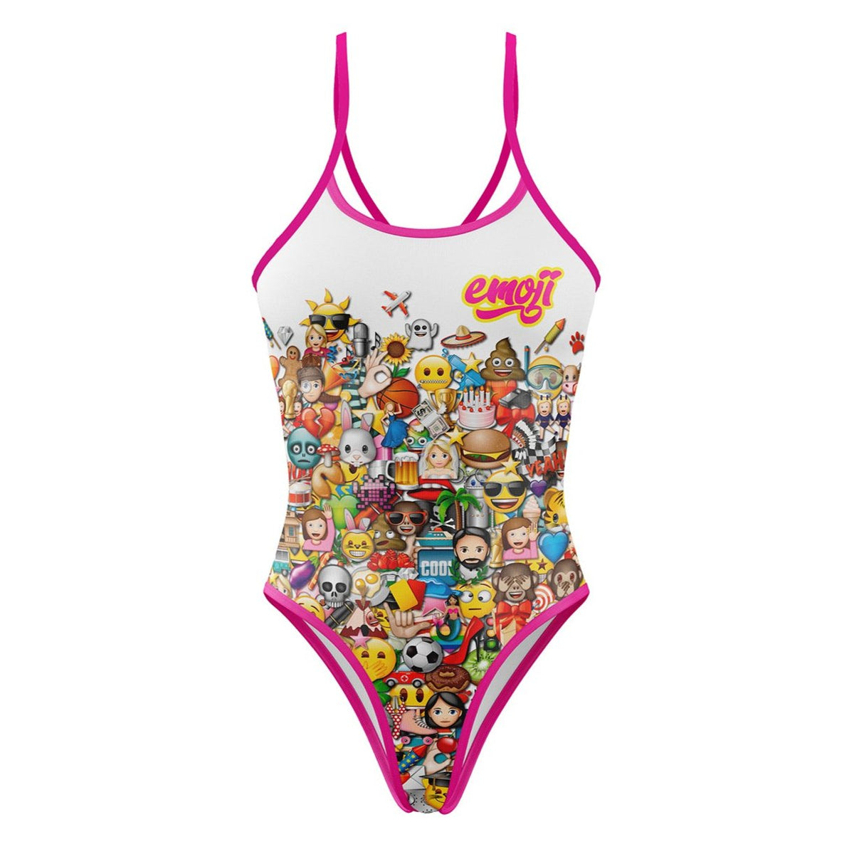 OTSO Damen Badeanzug - Emoji Big Wave – Produktansicht