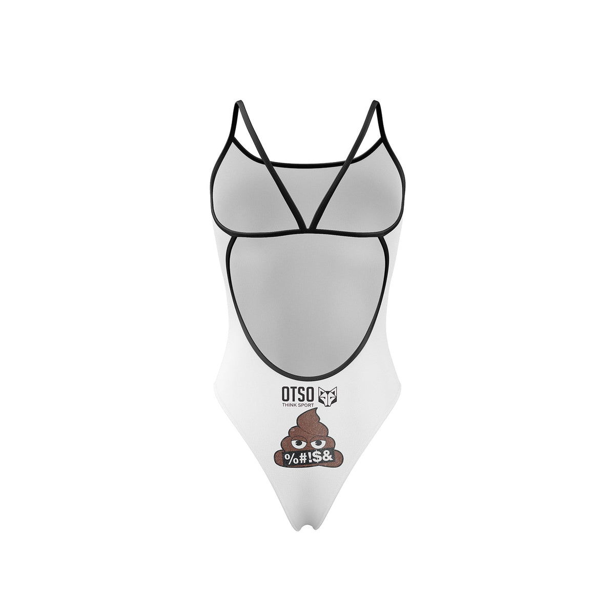 OTSO Damen Badeanzug - Emoji Deja Poo – Produktansicht 2