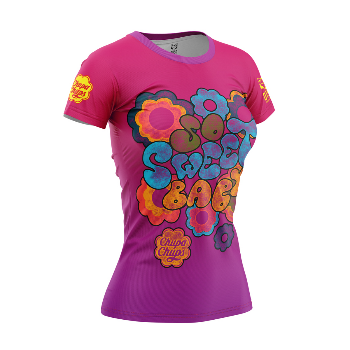 OTSO Damen Kurzarm-Funktionsshirt - Chupa Chups Sweet Baby – Produktansicht