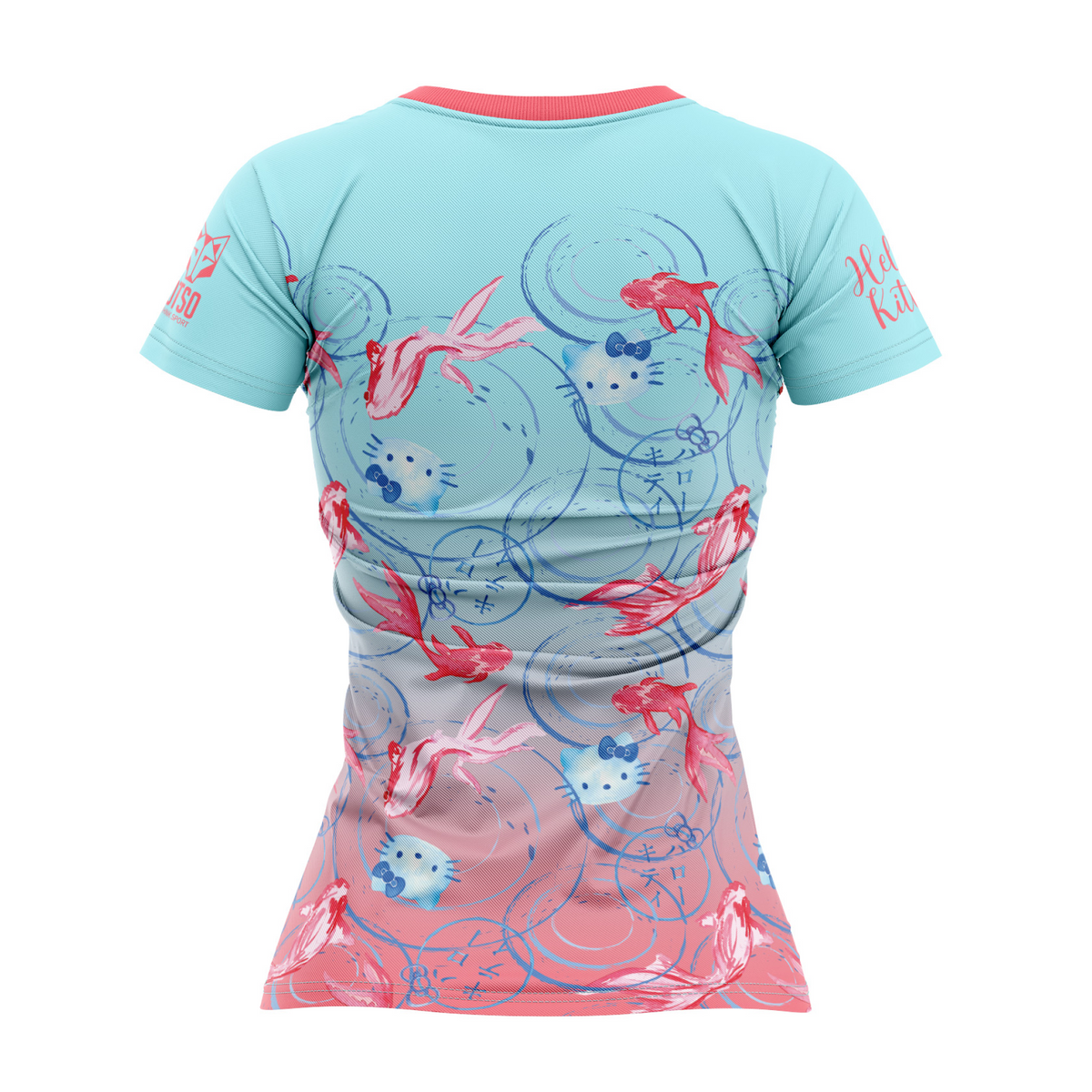OTSO Damen/Mädchen Kurzarm-Funktionsshirt - Hello Kitty Wave – Produktansicht 2