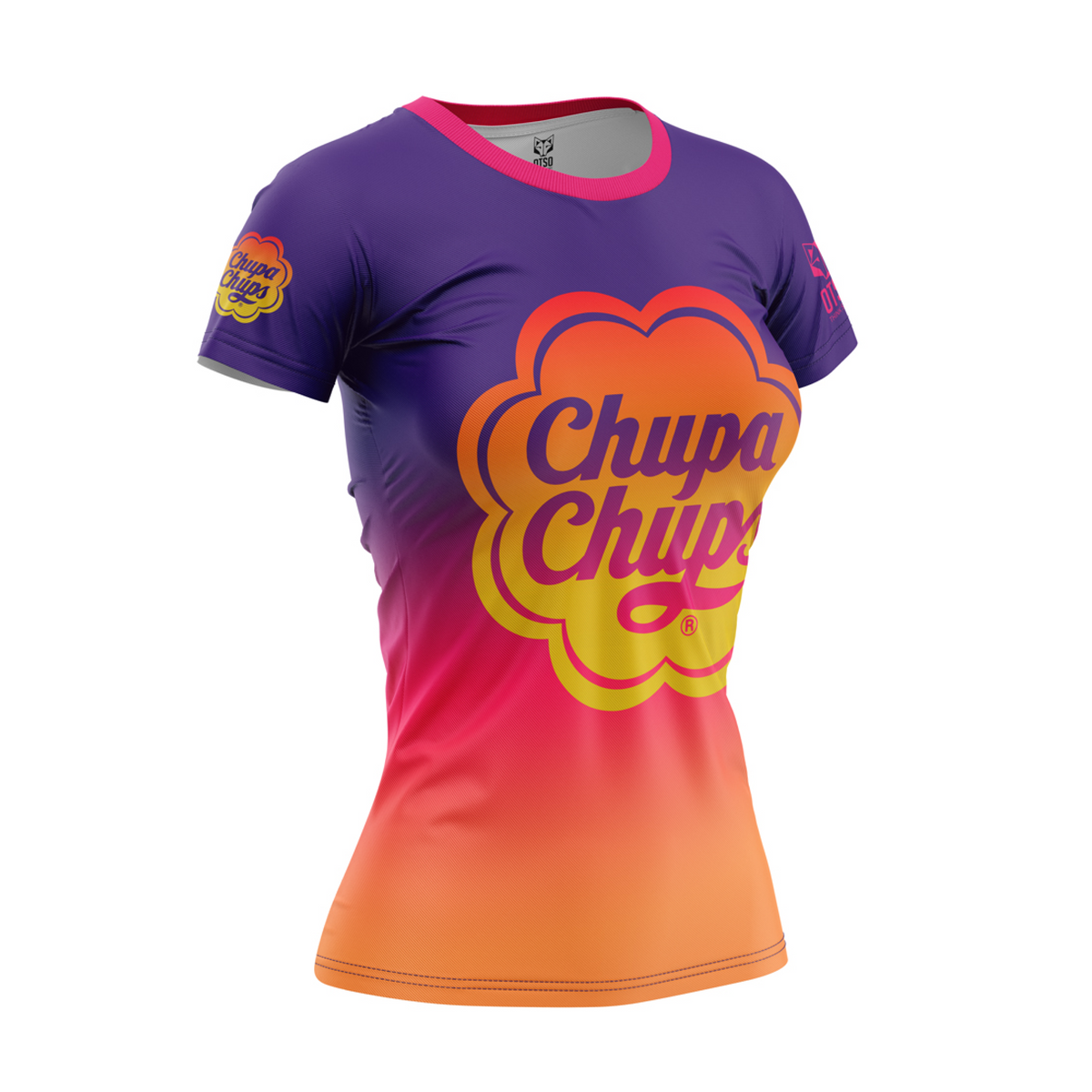 OTSO Damen Kurzarm-Funktionsshirt - Chupa Chups Super Tasty – Produktansicht