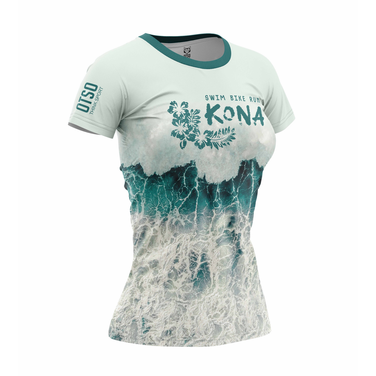 OTSO Damen Kurzarm-Funktionsshirt - Kona Kailua Bay – Produktansicht