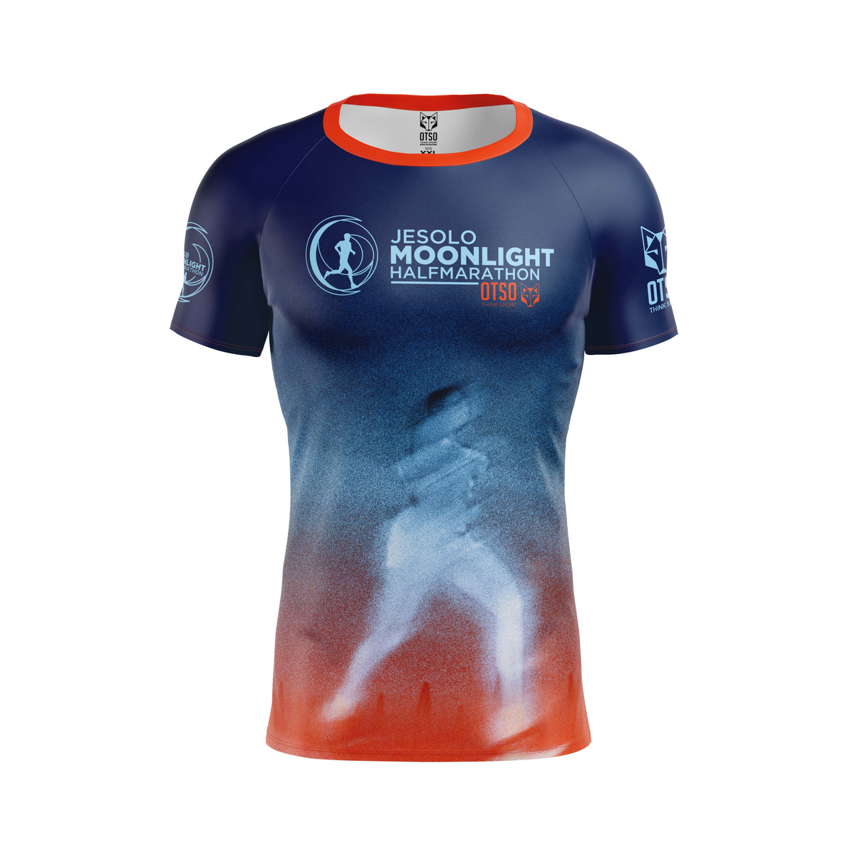 OTSO Herren Kurzarm-Funktionsshirt - Jesolo MoonLight Blue – Produktansicht