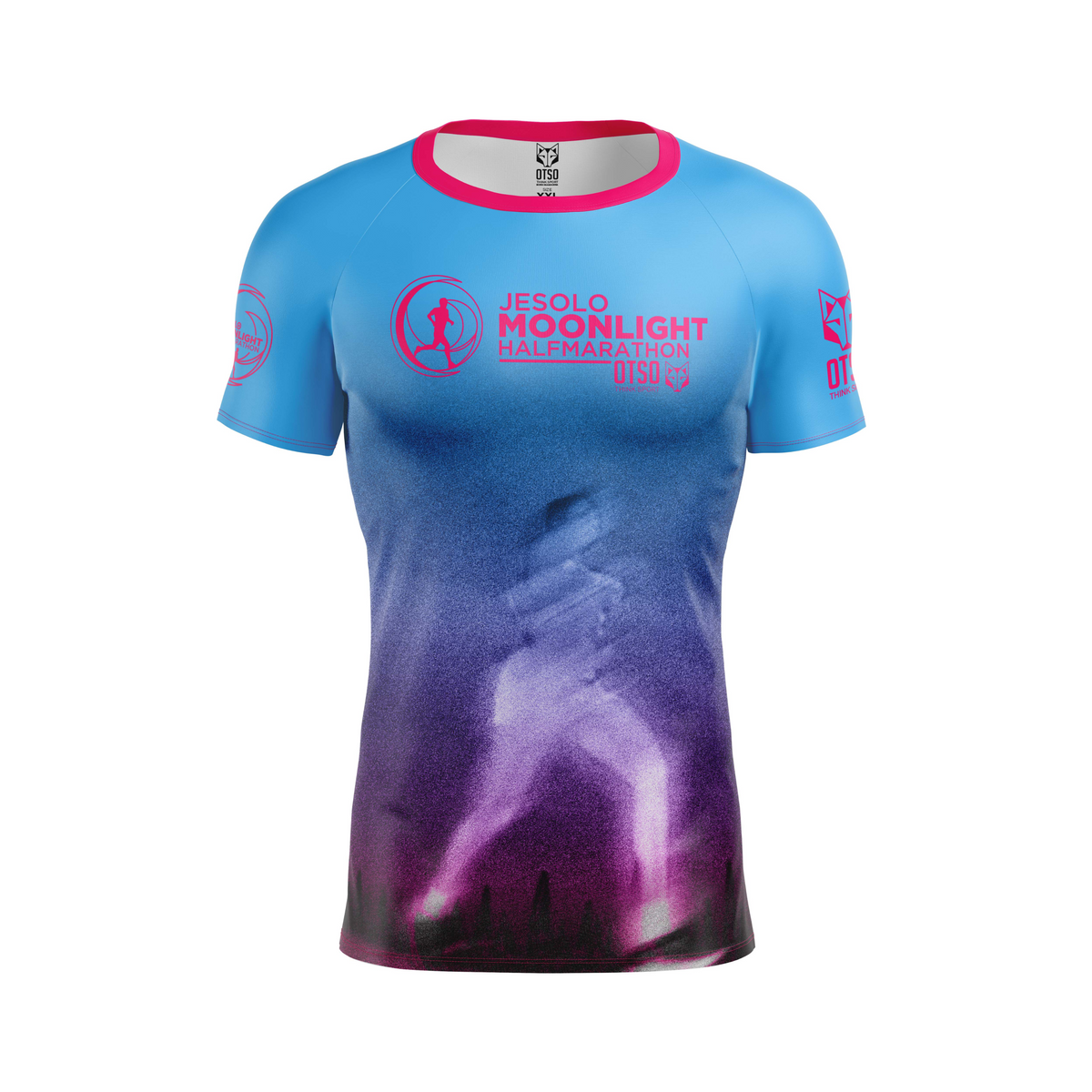 OTSO Herren Kurzarm-Funktionsshirt - Jesolo MoonLight Pink – Produktansicht