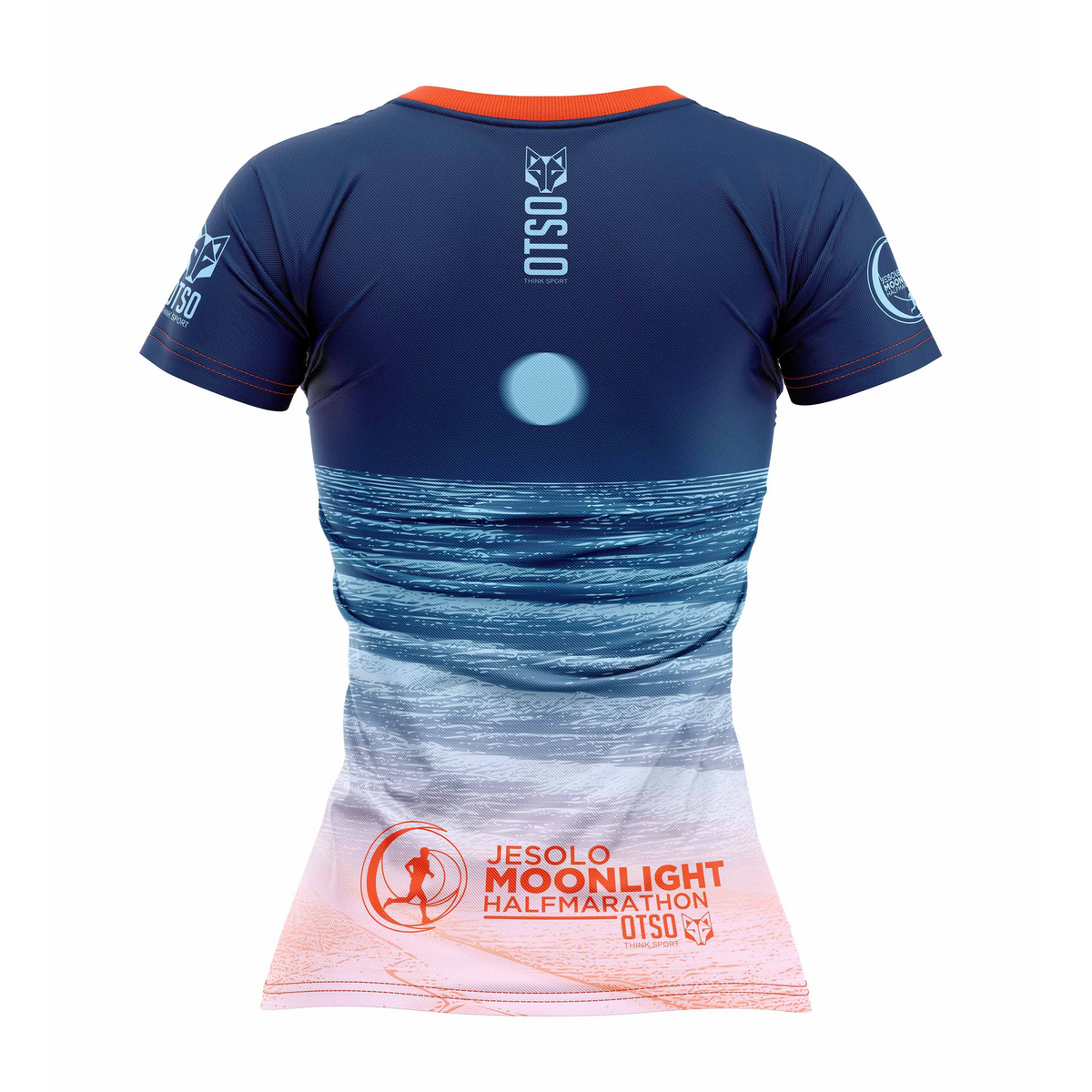 OTSO Damen Kurzarm-Funktionsshirt - Jesolo MoonLight Blue – Produktansicht 2