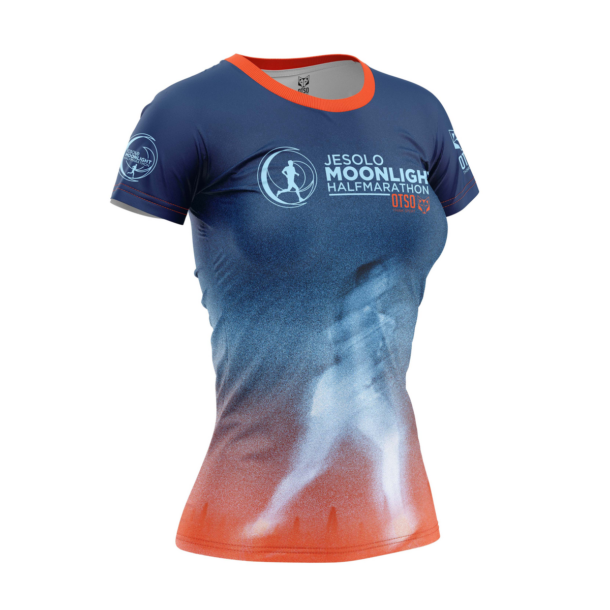 OTSO Damen Kurzarm-Funktionsshirt - Jesolo MoonLight Blue – Produktansicht