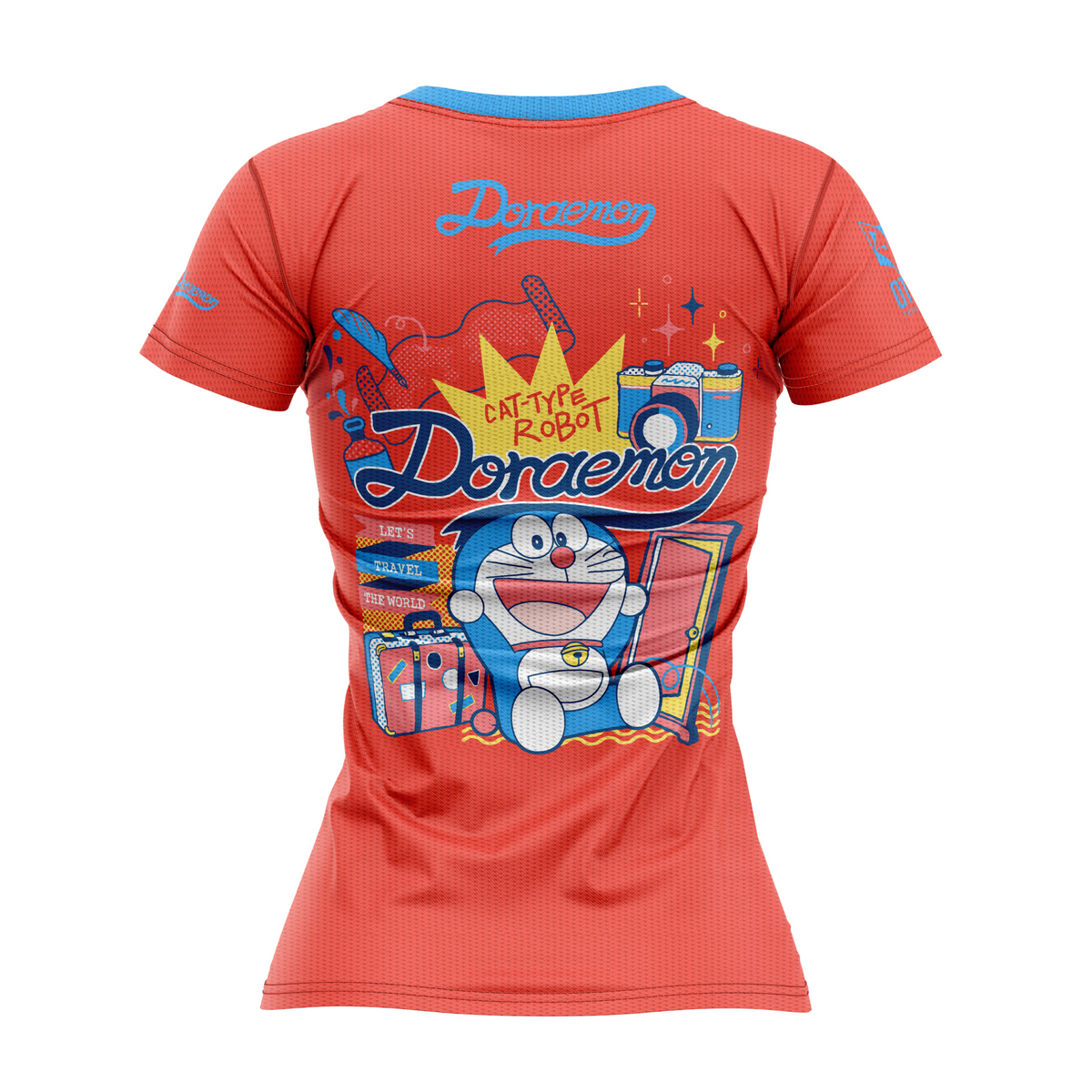 OTSO Damen Kurzarm-Funktionsshirt - Doraemon I Am Doraemon – Produktansicht 2