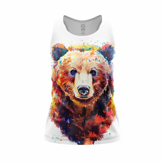 OTSO Damen Lauf-Singlet - Be Wild Bear – Produktansicht