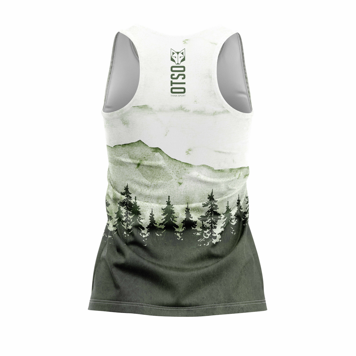 OTSO Damen Lauf-Singlet - Green Forest – Produktansicht 2