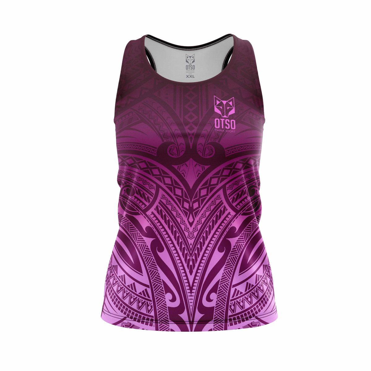 OTSO Damen Lauf-Singlet - Maori Bordeau – Produktansicht