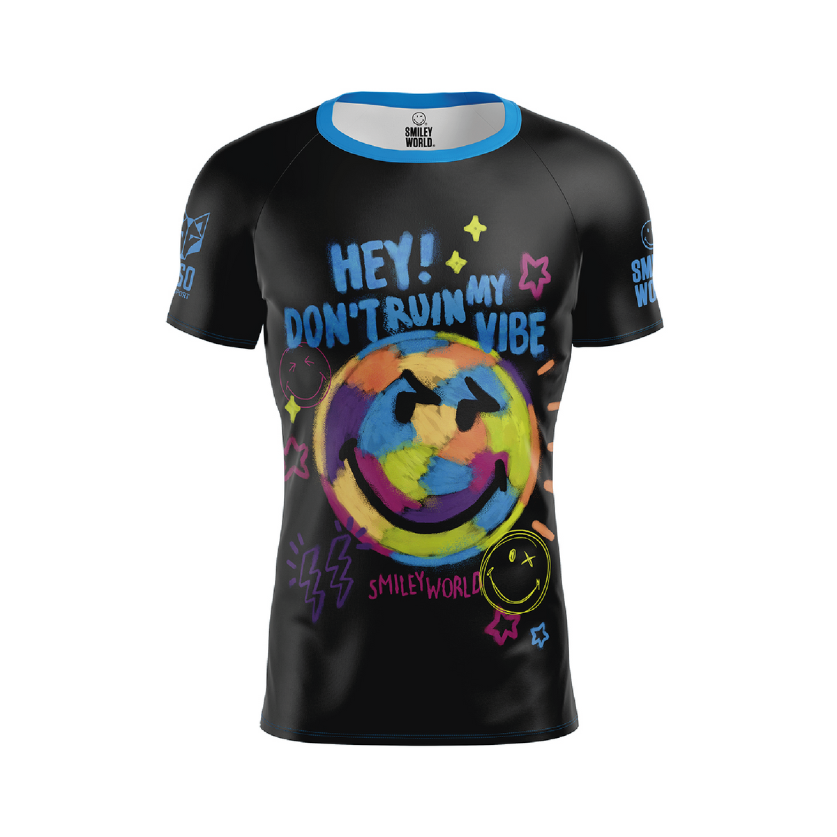 OTSO Herren Kurzarm-Funktionsshirt - S.W.Smiley Festival – Produktansicht