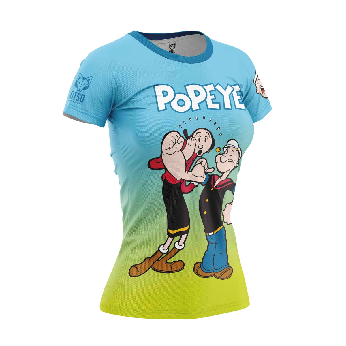 OTSO Damen Kurzarm-Funktionsshirt - Popeye & Olive – Produktansicht