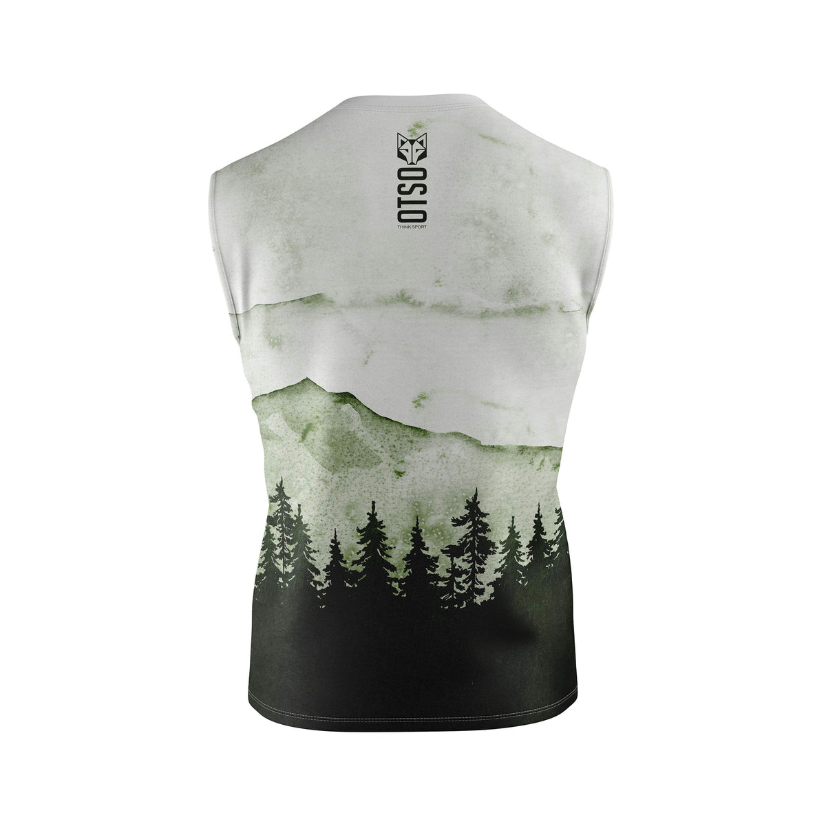 OTSO Herren Lauf-Tanktop - Green Forest – Produktansicht 2