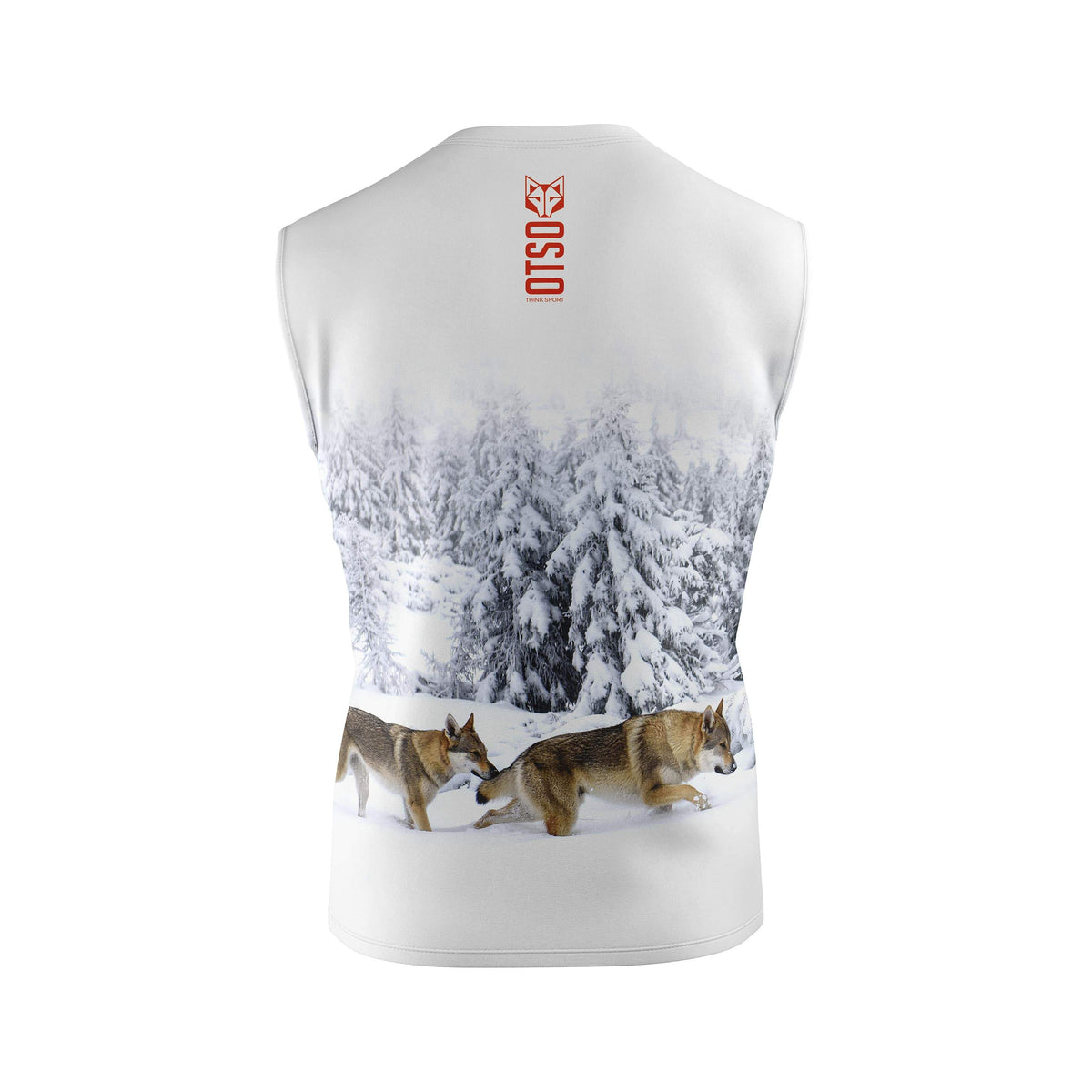 OTSO Herren Lauf-Tanktop - Wolf – Produktansicht 2