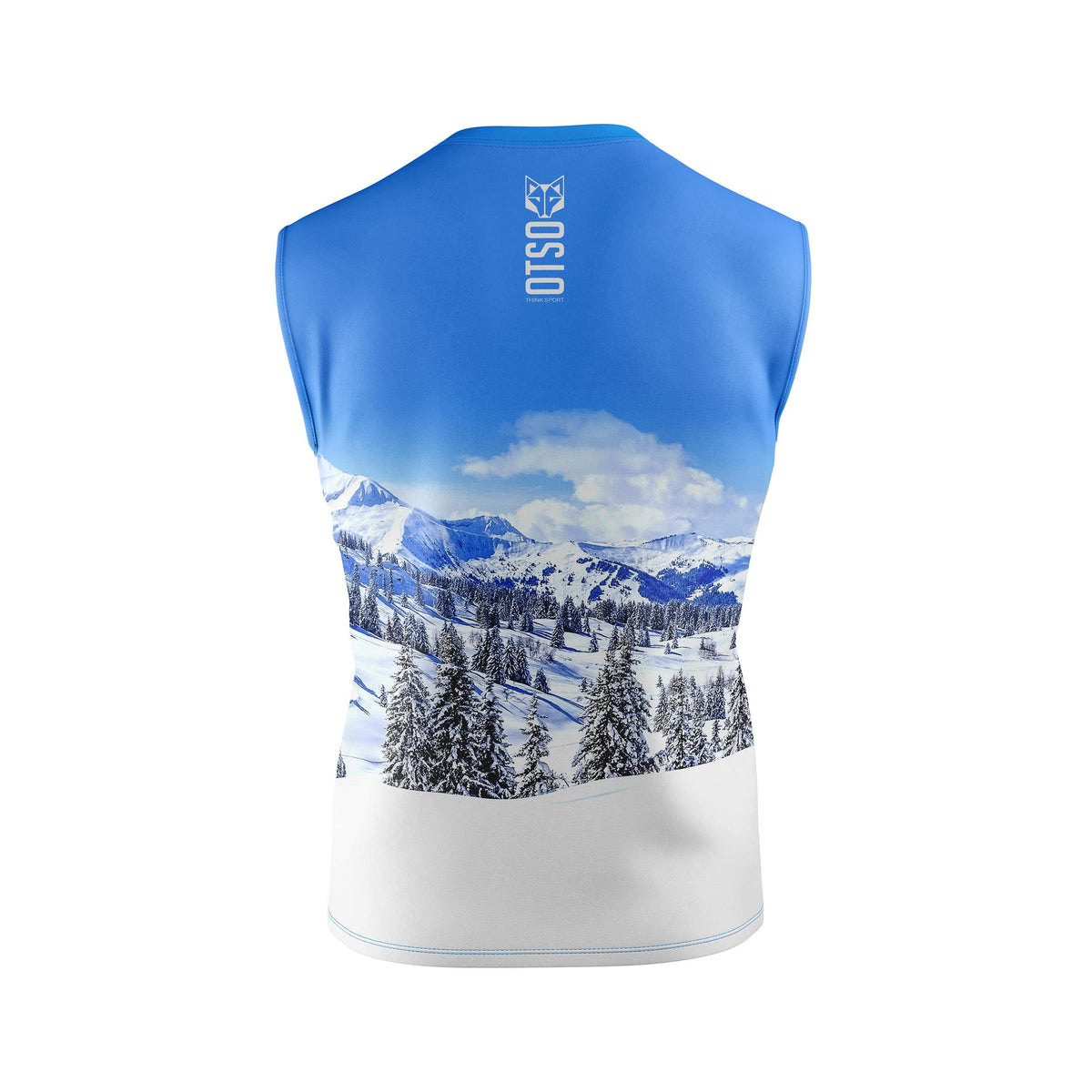 OTSO Herren Lauf-Tanktop - Snow Forest – Produktansicht 2
