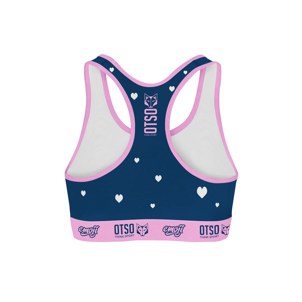 OTSO Damen Sporttop - Emoji Love First – Produktansicht 2