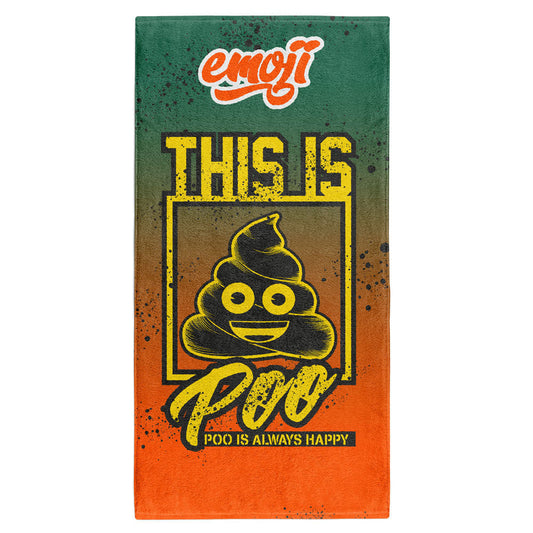 OTSO Mikrofaser-Sporthandtuch - Emoji Be like Poo – Produktansicht