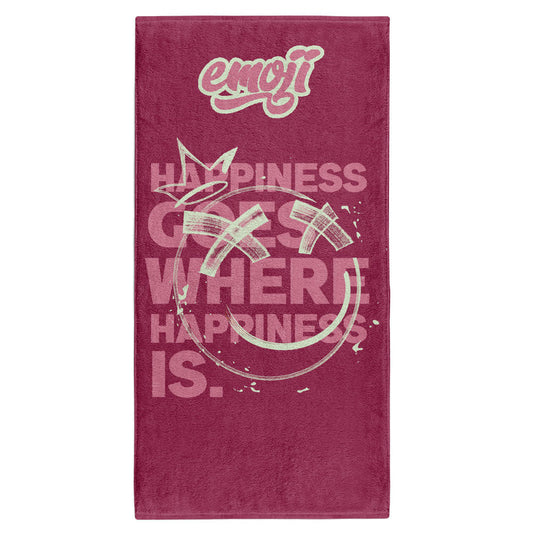 OTSO Mikrofaser-Sporthandtuch - Emoji Happiness – Produktansicht