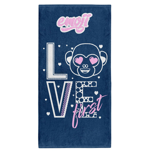OTSO Mikrofaser-Sporthandtuch - Emoji Love First – Produktansicht