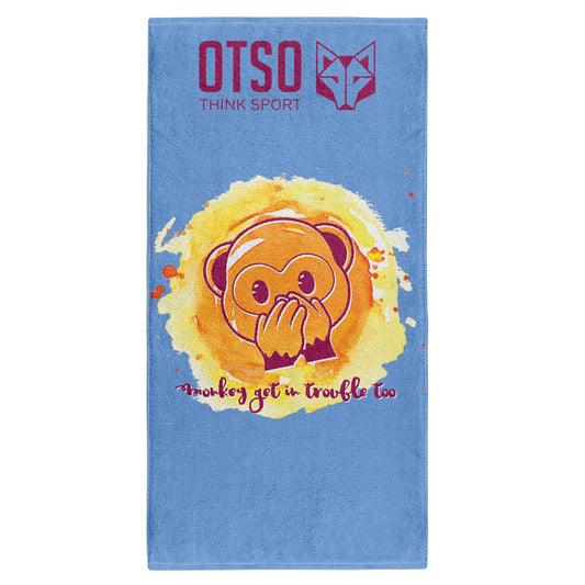 OTSO Mikrofaser-Sporthandtuch -Emoji Monkey See – Produktansicht