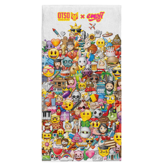OTSO Mikrofaser-Sporthandtuch - Emoji Big Wave – Produktansicht