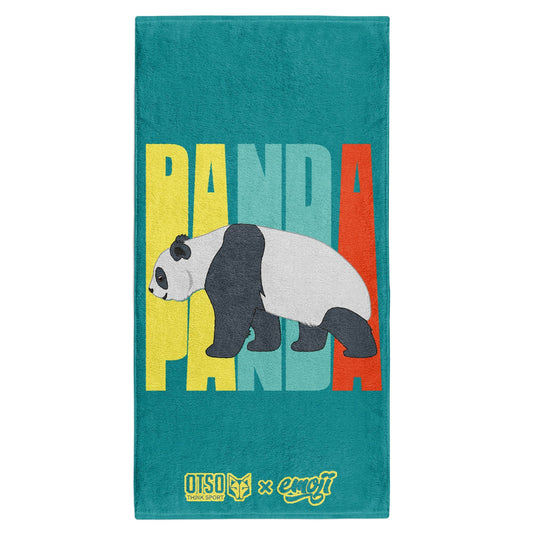 OTSO Mikrofaser-Sporthandtuch - Emoji Panda – Produktansicht