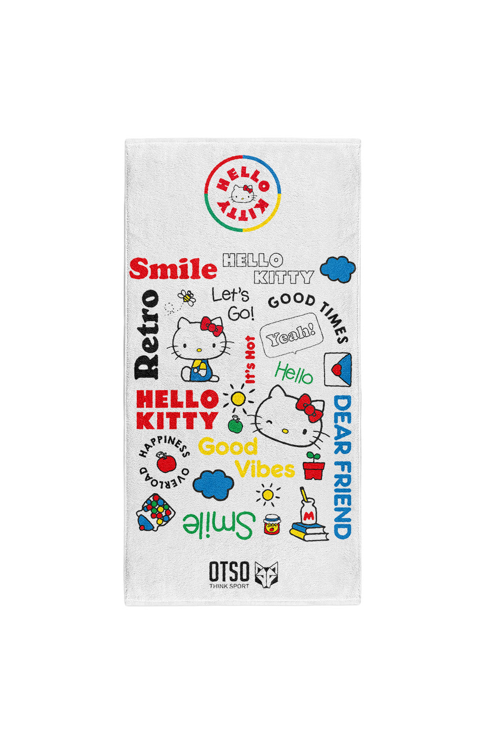OTSO Mikrofaser-Sporthandtuch - Hello Kitty Smile – Produktansicht 2