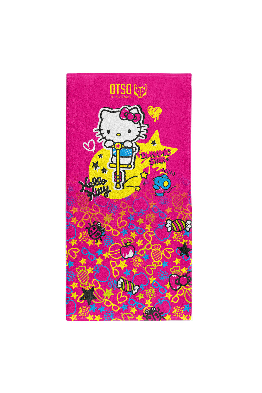 OTSO Mikrofaser-Sporthandtuch - Hello Kitty Sparkle – Produktansicht 2
