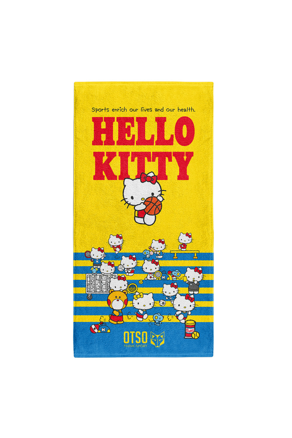 OTSO Mikrofaser-Sporthandtuch - Hello Kitty Sports – Produktansicht 2