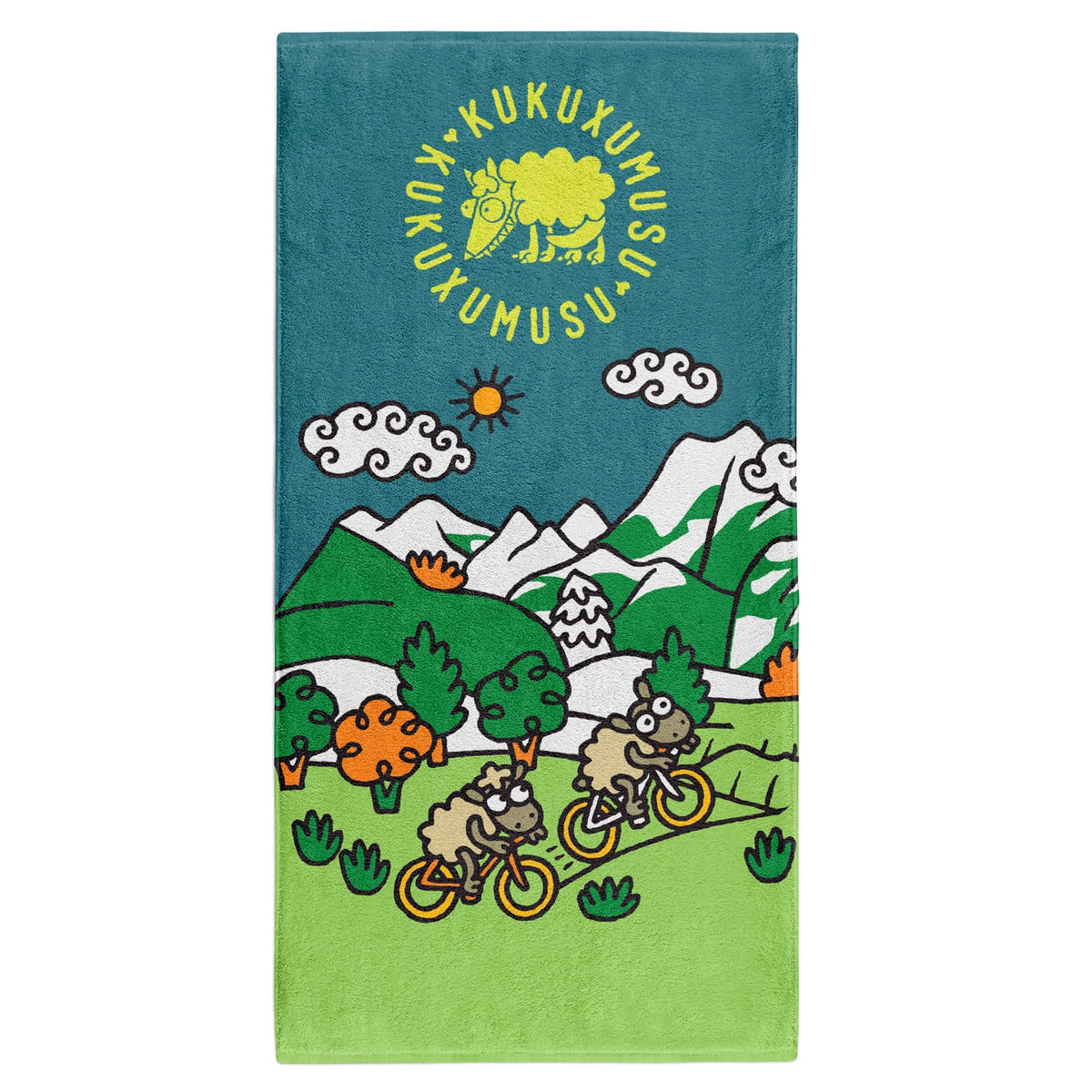 OTSO Mikrofaser-Sporthandtuch - Kukuxumusu Bike – Produktansicht