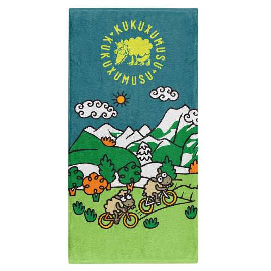 OTSO Mikrofaser-Sporthandtuch - Kukuxumusu Bike – Produktansicht